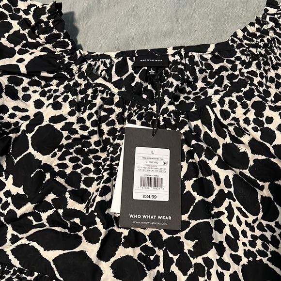 𝅺nwt Who What Wear Animal Print Dress - Picture 3 of 3